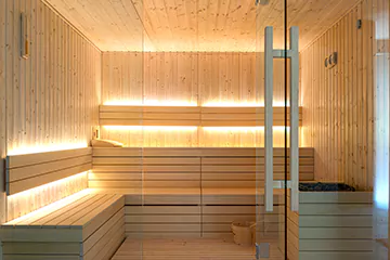 Modern Sauna Setup in Oakville, Ontario