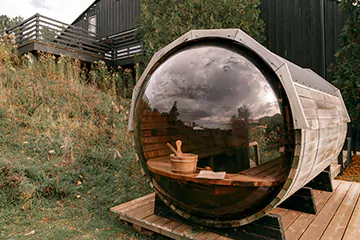 panoramic view sauna in Oakville, ON