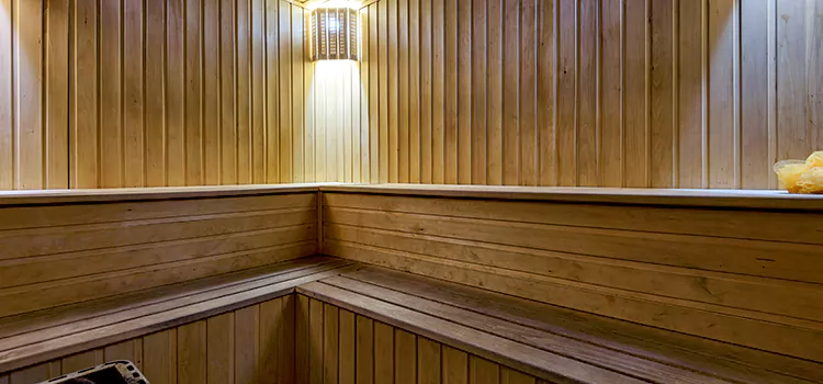 Modern Outdoor Sauna  Setup in Oakville, Ontario