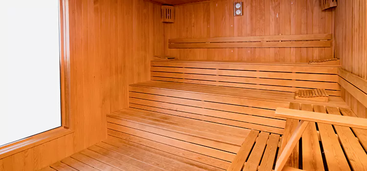 Custom Hemlock Wood Sauna Construction in Oakville, Ontario