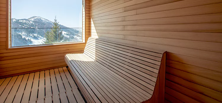 Luxury Pine Wood Sauna Restoration and Refurbishment in Oakville, ON