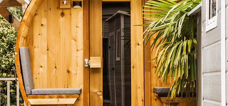 Wood-fired Outdoor Residential Sauna Installation in Oakville, Ontario