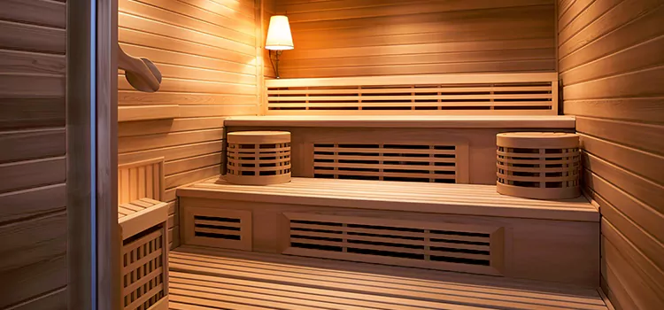 Outdoor Sauna Setup in Oakville, ON